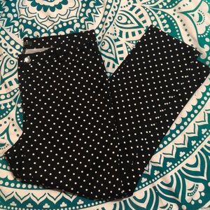 Lauren Ralph Lauren Polka Dot Skinny Pants 14W